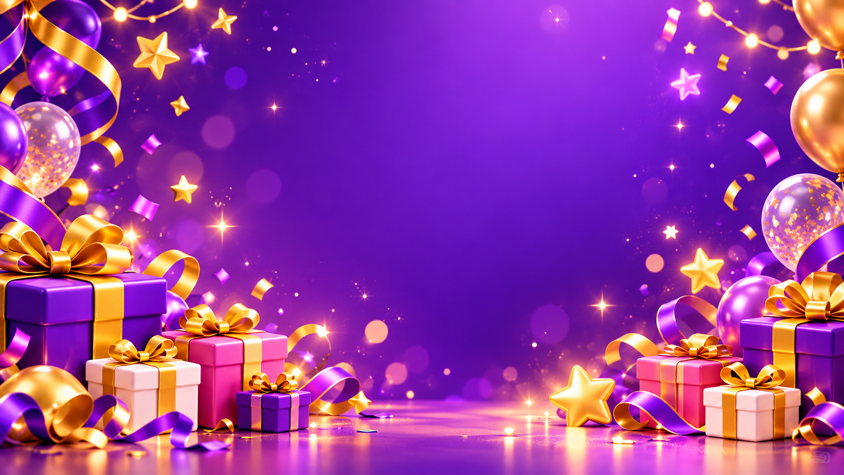 Tema Zawanion roxo e dourado